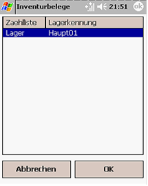  Auswahl Inventurzählliste
