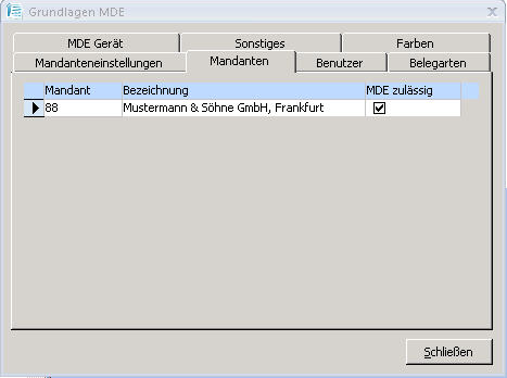  MDE Grundlagen / Mandanten