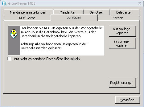  MDE Grundlagen / Sonstiges