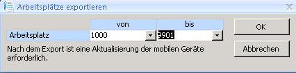  Arbeitsplätze exportieren