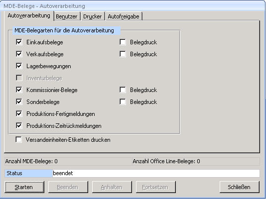  MDE Belege Autoverarbeitung