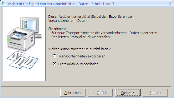  Protokolldruck wiederholen
